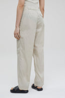 Cerrado - Pantalón Relaxed De Algodón Orgánico - Beige - Mujer