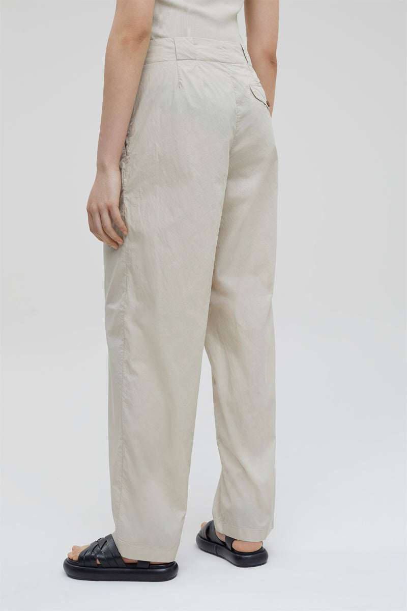 Cerrado - Pantalón Relaxed De Algodón Orgánico - Beige - Mujer
