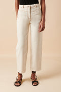 Pantalón de algodón orgánico - Beige