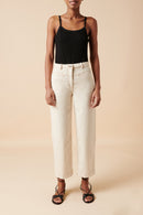 Pantalon En Coton Biologique - Beige