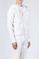 Sweat à capuche Urban Raglan Zip Up - Ecru