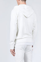 Sudadera con Capucha Urban Raglan Zip Up - Crudo