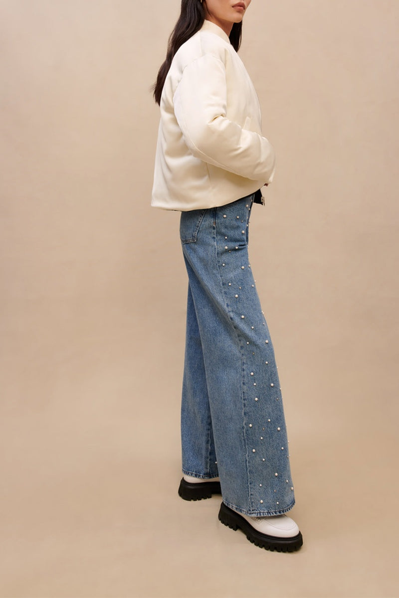 Maje - Reversible Bomber - White