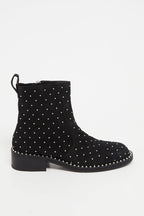 Botines de nobuk - Negro - Mujer