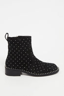 Bottines En Nubuck - Noir - Femme