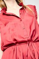 Robe Longue - Rouge - Femme