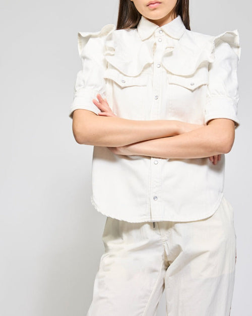 Chemisier - Blanc - Femme
