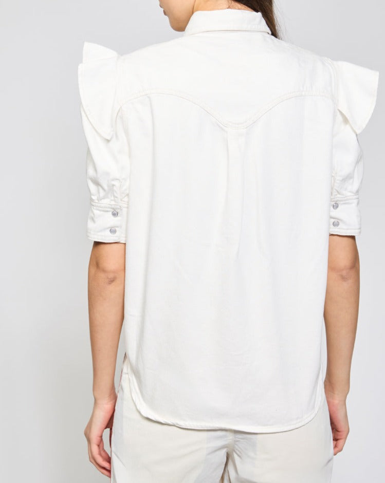 Chemisier - Blanc - Femme