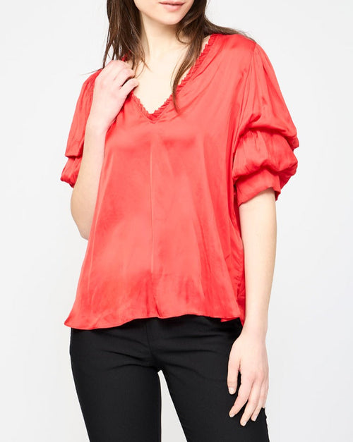 Blouse - Rouge - Femme