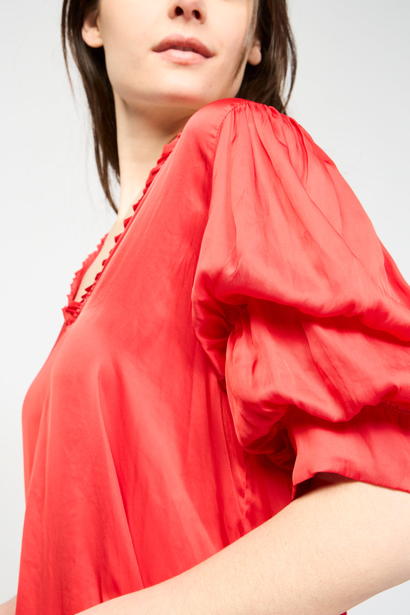 Blouse - Rouge - Femme