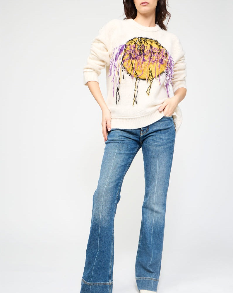 Pull En Cachemire - Ecru - Femme
