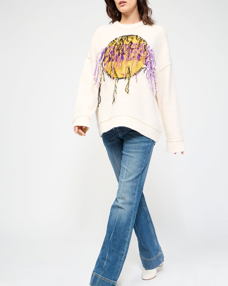 Pull En Cachemire - Ecru - Femme