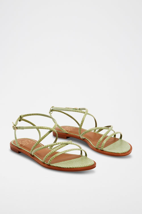 Leather Sandals - Green