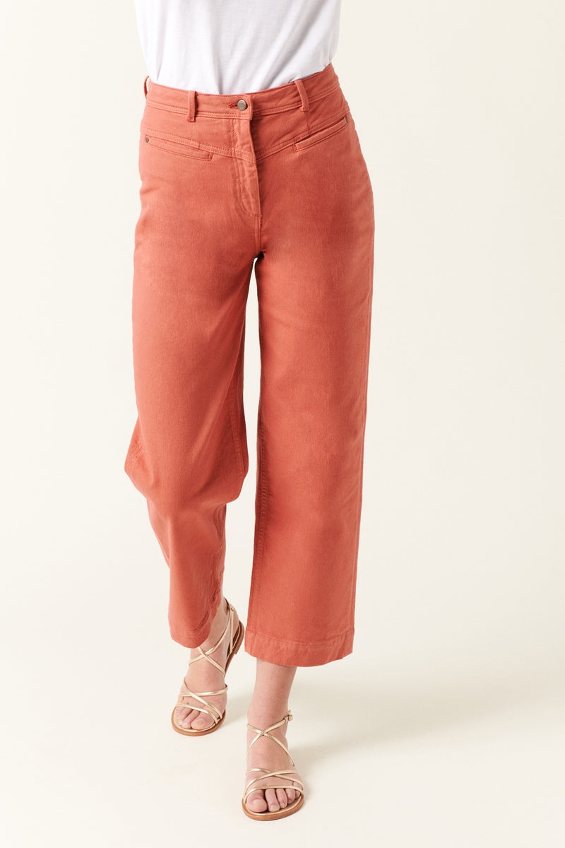 Organic Cotton Trousers - Orange