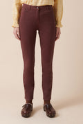 Organic Cotton Trousers - Wine Red