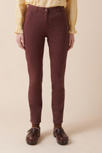 Organic Cotton Trousers - Wine Red