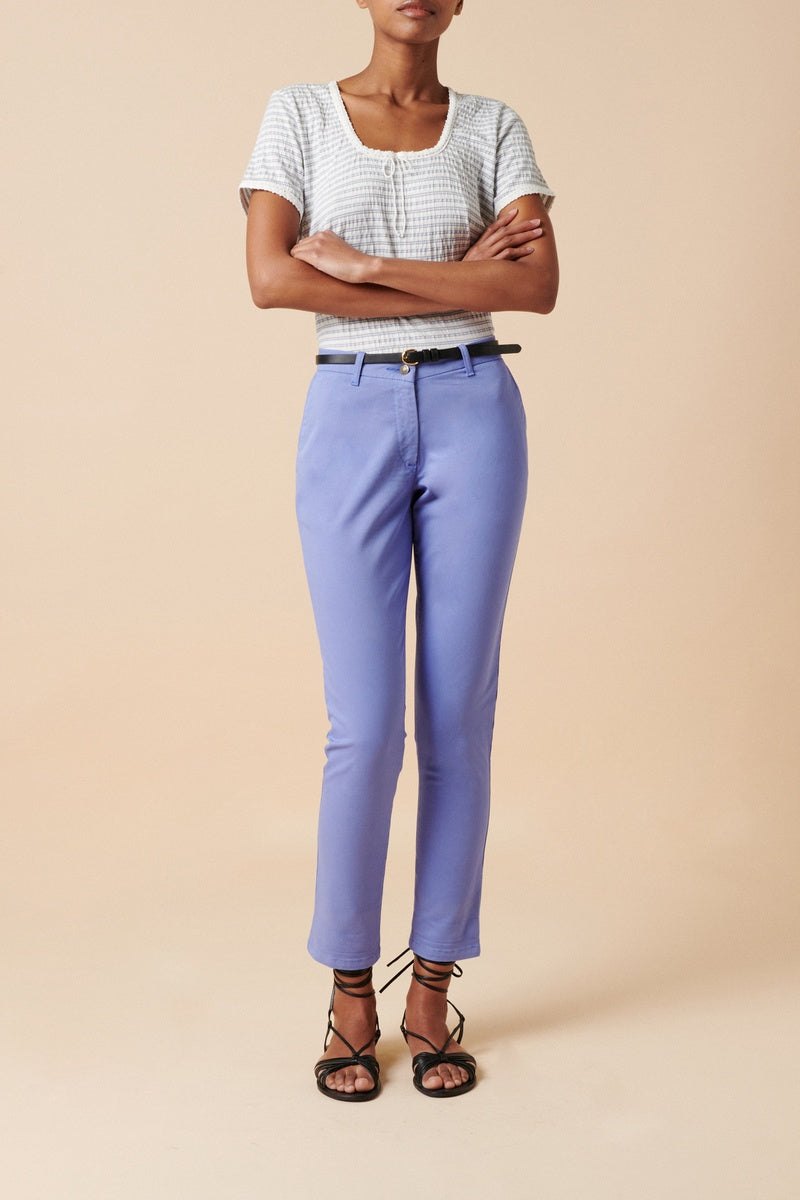 Pantalon En Coton Biologique - Lilas