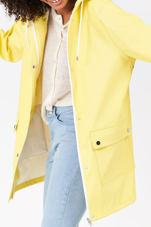 Hooded Raincoat - Yellow