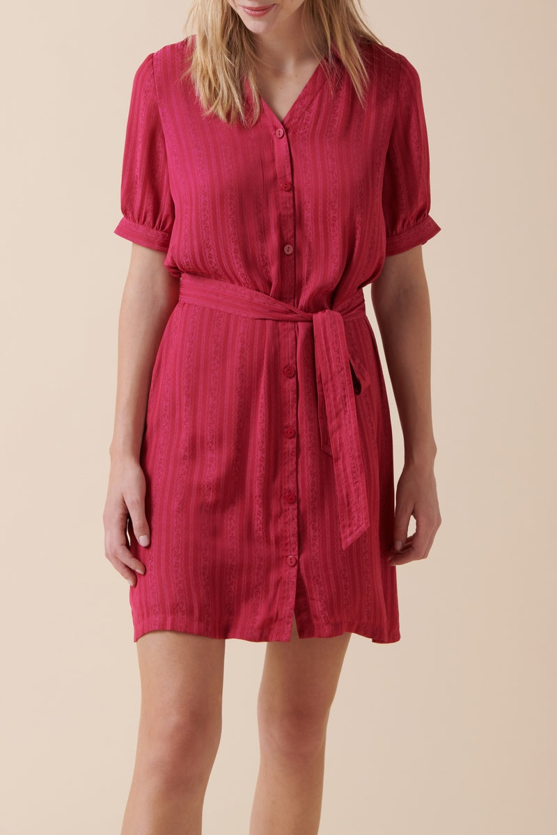 Vestido recto - Rosa