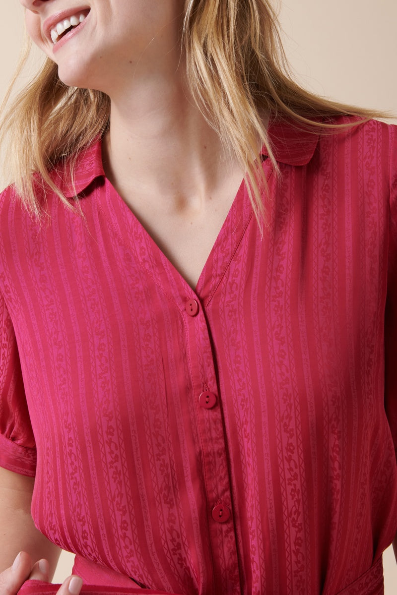 Vestido recto - Rosa