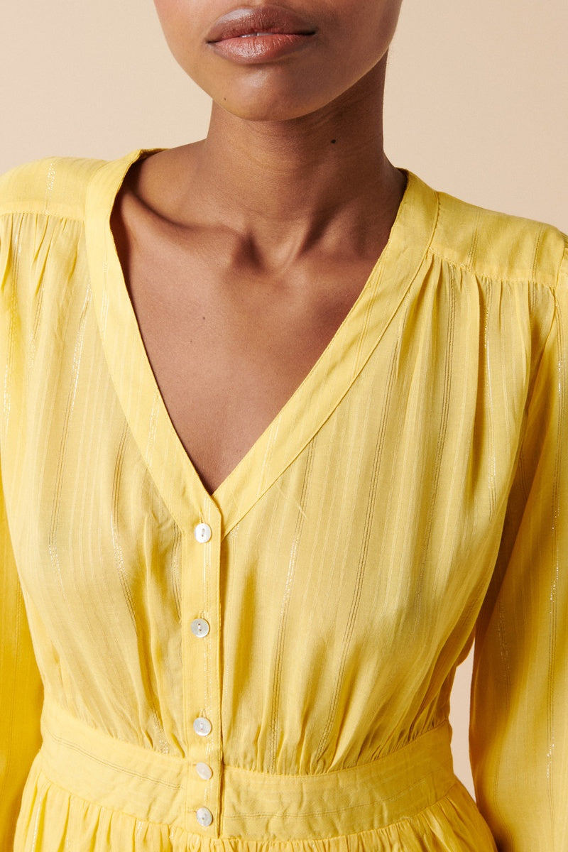 Vestido recto - Amarillo
