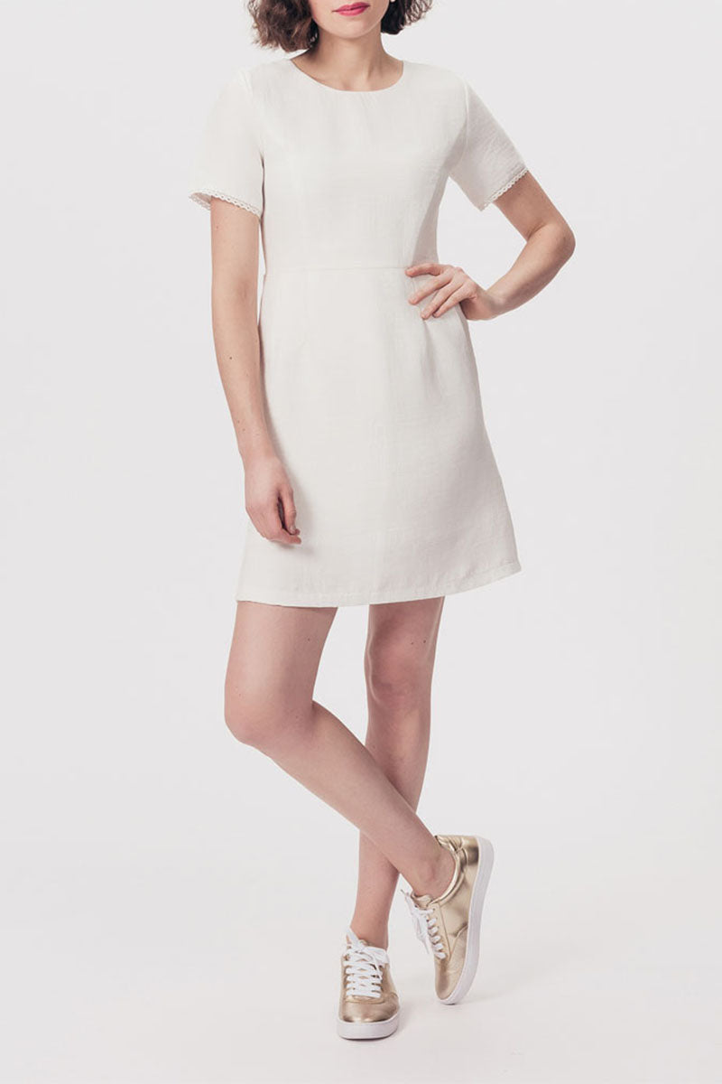 Vestido Recto Richard - Marfil