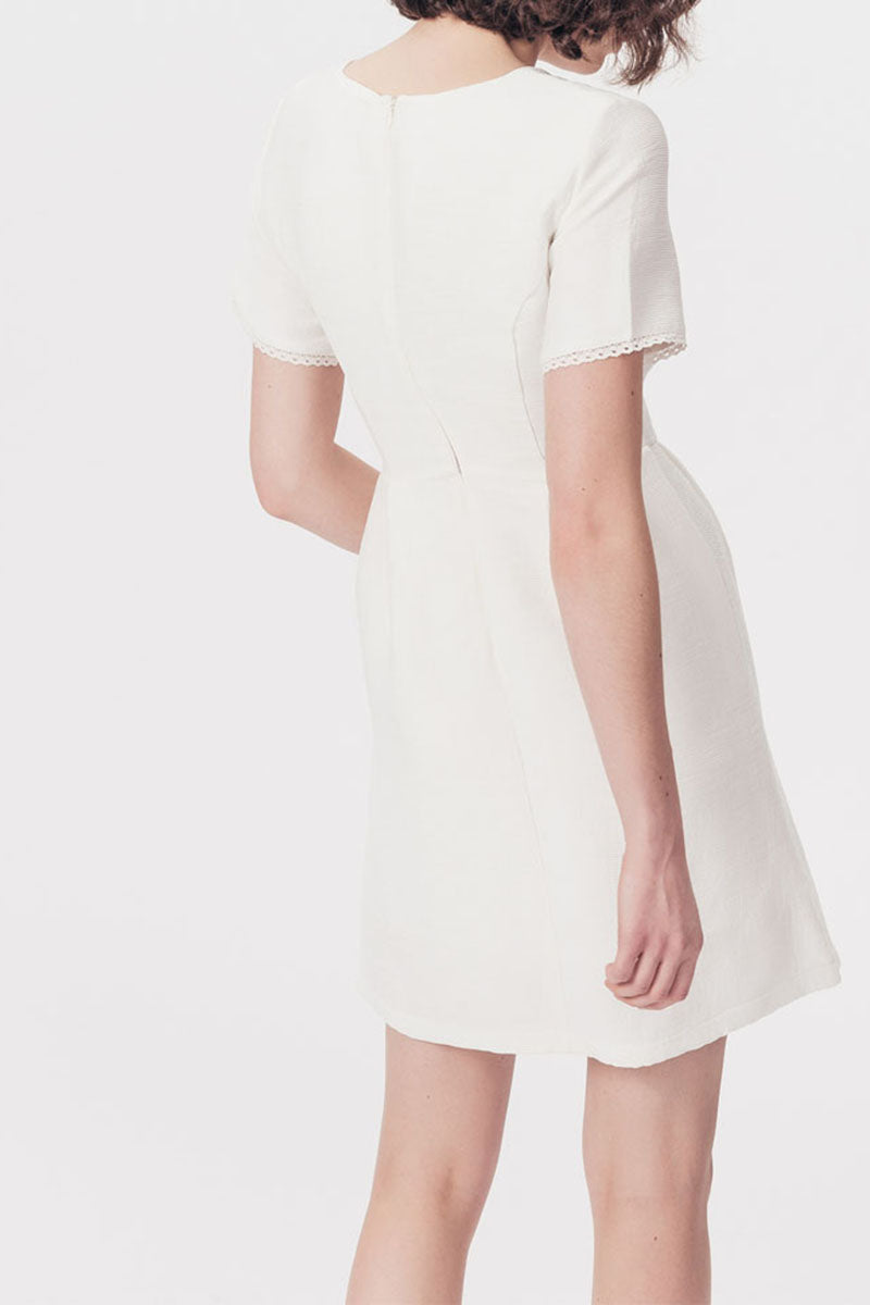 Vestido Recto Richard - Marfil