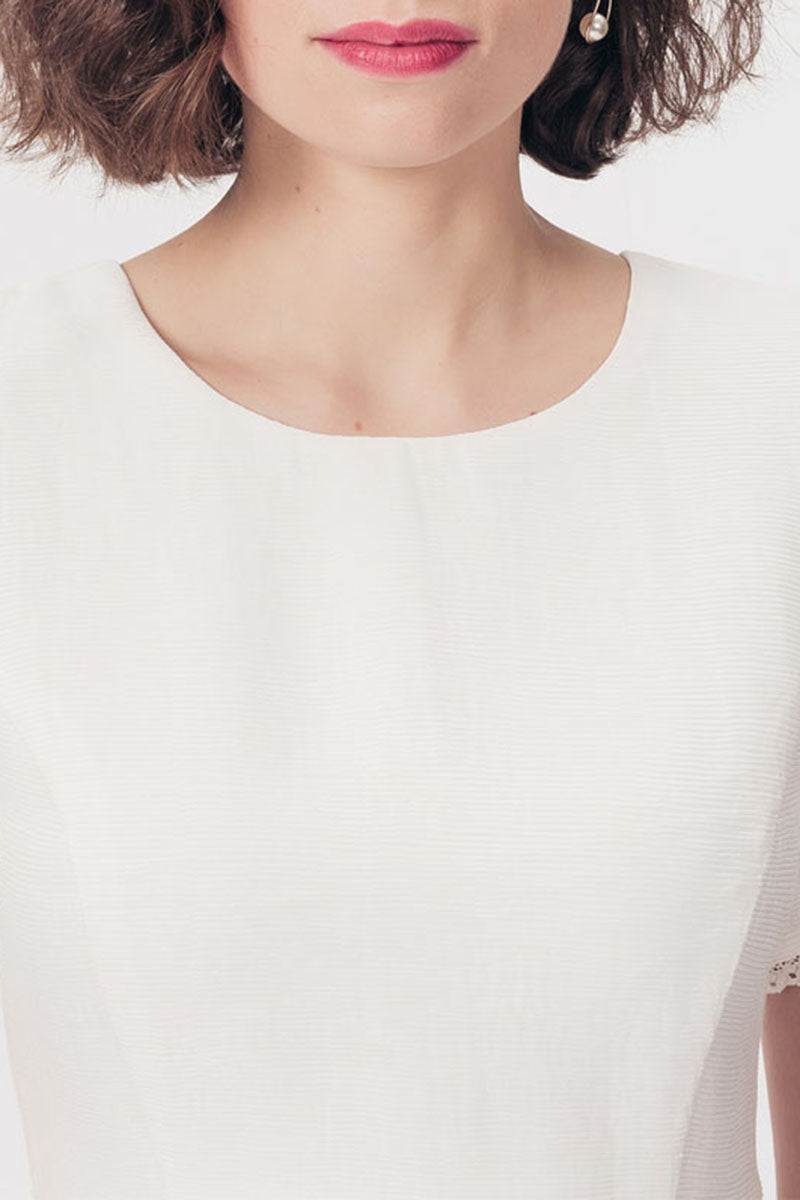 Vestido Recto Richard - Marfil