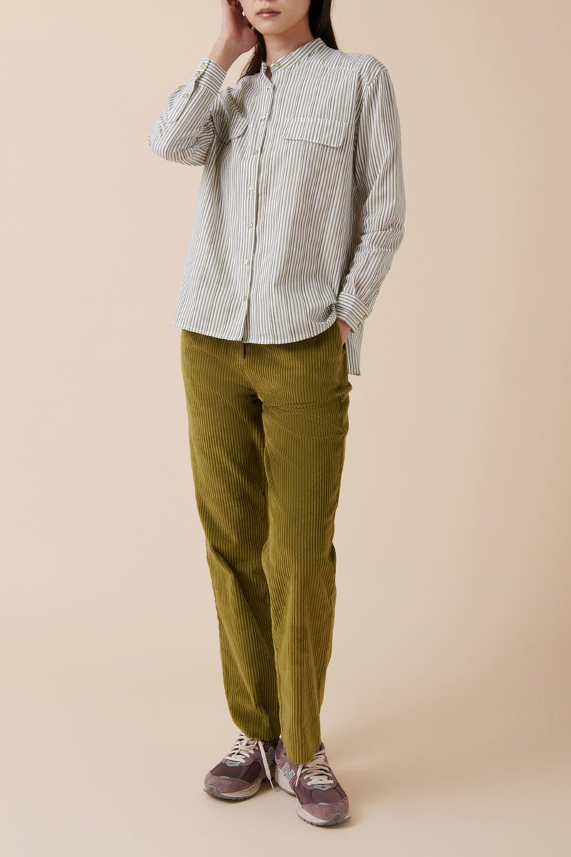 Blusa - Caqui Y Blanco