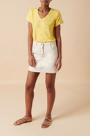 Organic Cotton Skirt - Blanc