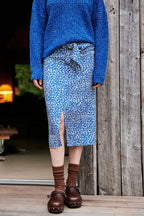 Jupe Midi - Bleu