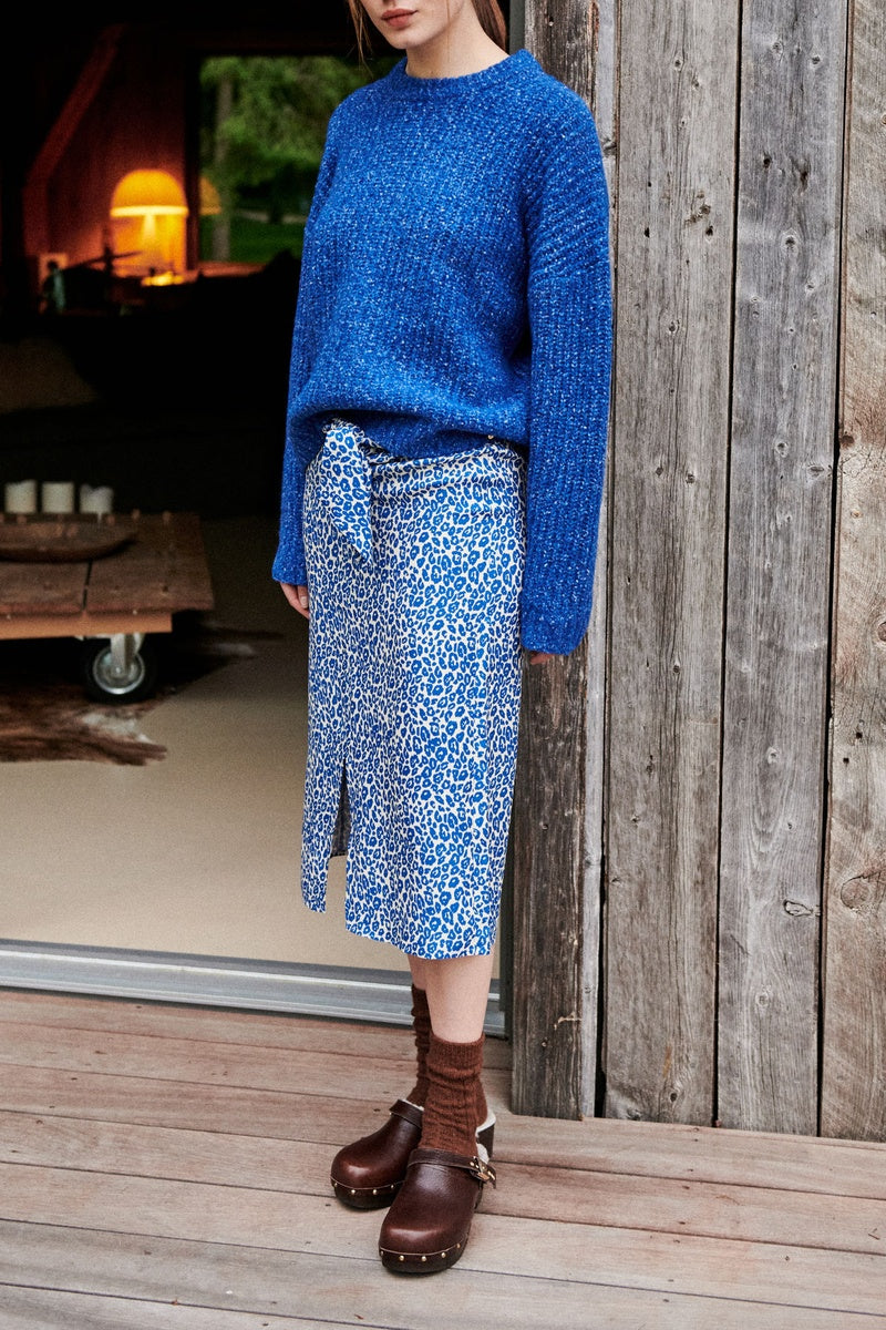 Jupe Midi - Bleu