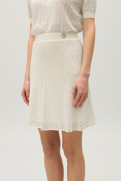 Knitted Skirt - Mymoney - Ecru