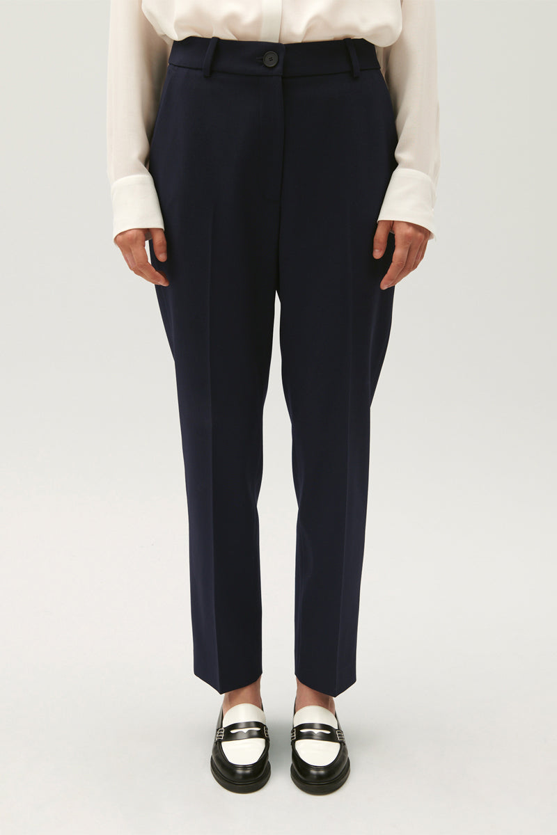 Claudie Pierlot - Pantalon Droit - Bleu Marine