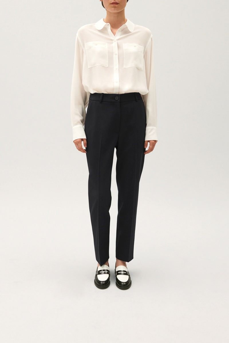 Claudie Pierlot - Straight Pants - Navy Blue