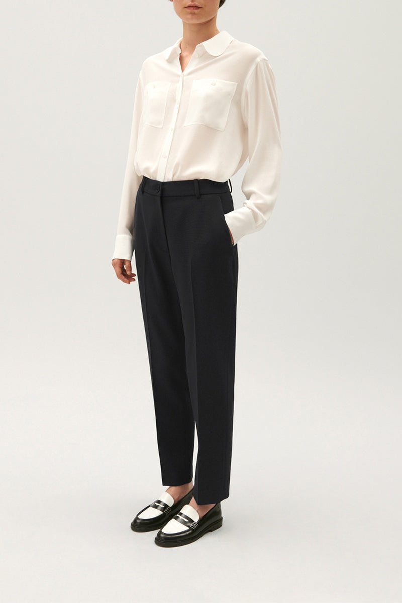 Claudie Pierlot - Straight Pants - Navy Blue