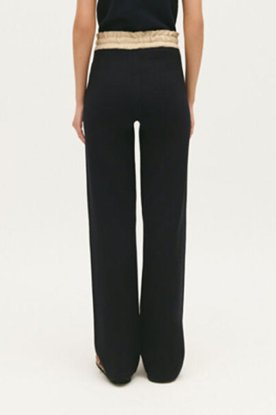 Claudie Pierlot - Straight Pants - Navy Blue