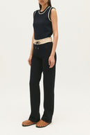 Claudie Pierlot - Pantalon Droit - Bleu Marine