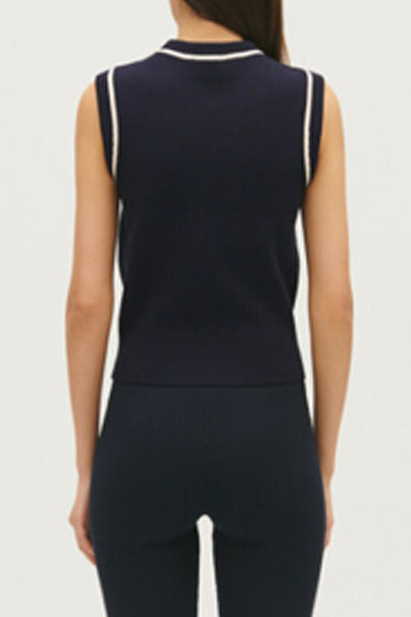 Claudie Pierlot - Sleeveless Sweater - Navy Blue