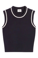 Claudie Pierlot - Sleeveless Sweater - Navy Blue