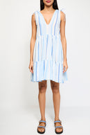 Claudie Pierlot - Short dress - Bleu Et Blanc