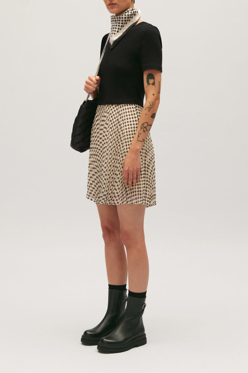 Claudie Pierlot - Robe Maille - Telicourte - Print Clair