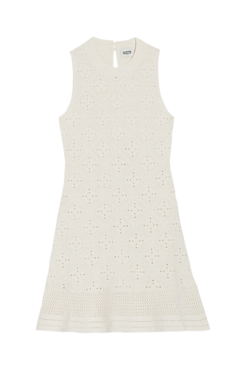 Claudie Pierlot - Vestido recto - Crudo