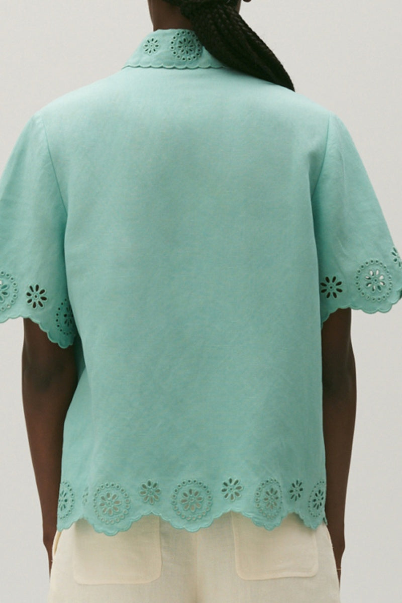 Claudie Pierlot - Blusa - Vert D'Eau