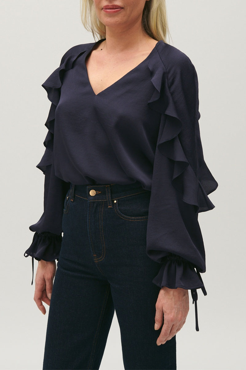 Claudie Pierlot - Blouse - Bleu Marine