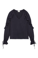 Claudie Pierlot - Blouse - Bleu Marine