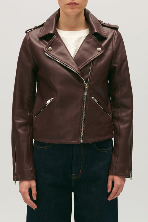 Blouson Cuir - Cuzia - Bordeaux