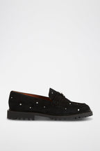 Closed Flat Shoes - Audechunky Strass - Black
