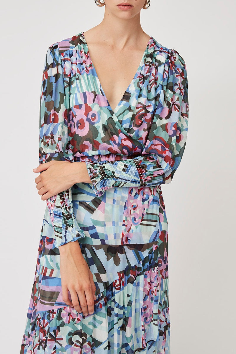 Cecelia Wrap Dress Water Green
