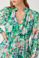 Vestido Cleofe Plisado Verde